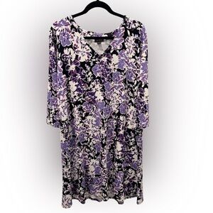 J.Jill Wearever Paisley-Printed Dress Size L